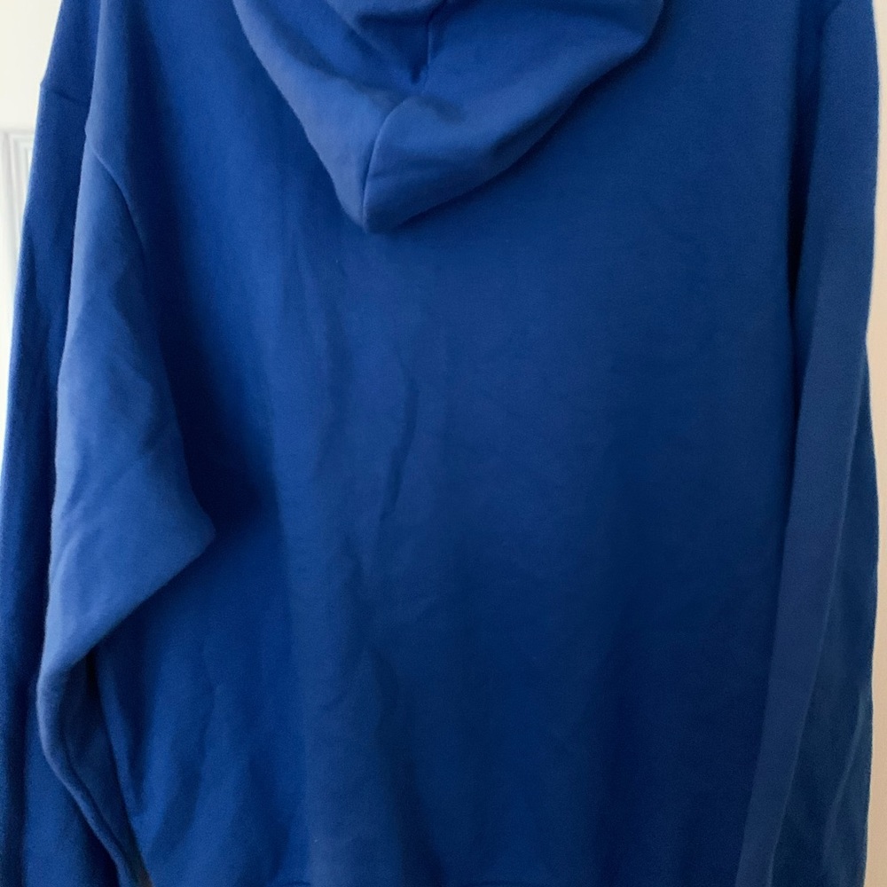 Plain blue hoodie